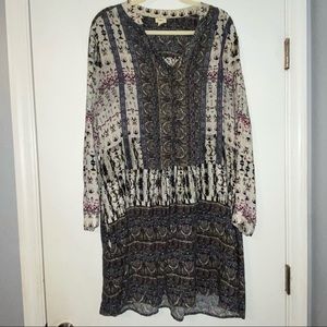 boho peasant tunic top